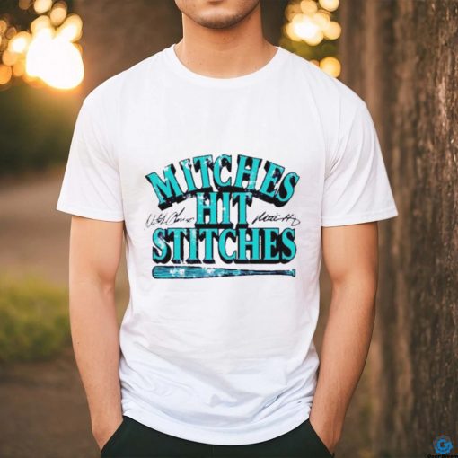 Official Mitch haniger & mitch garver mitches hit stitches signatures shirt