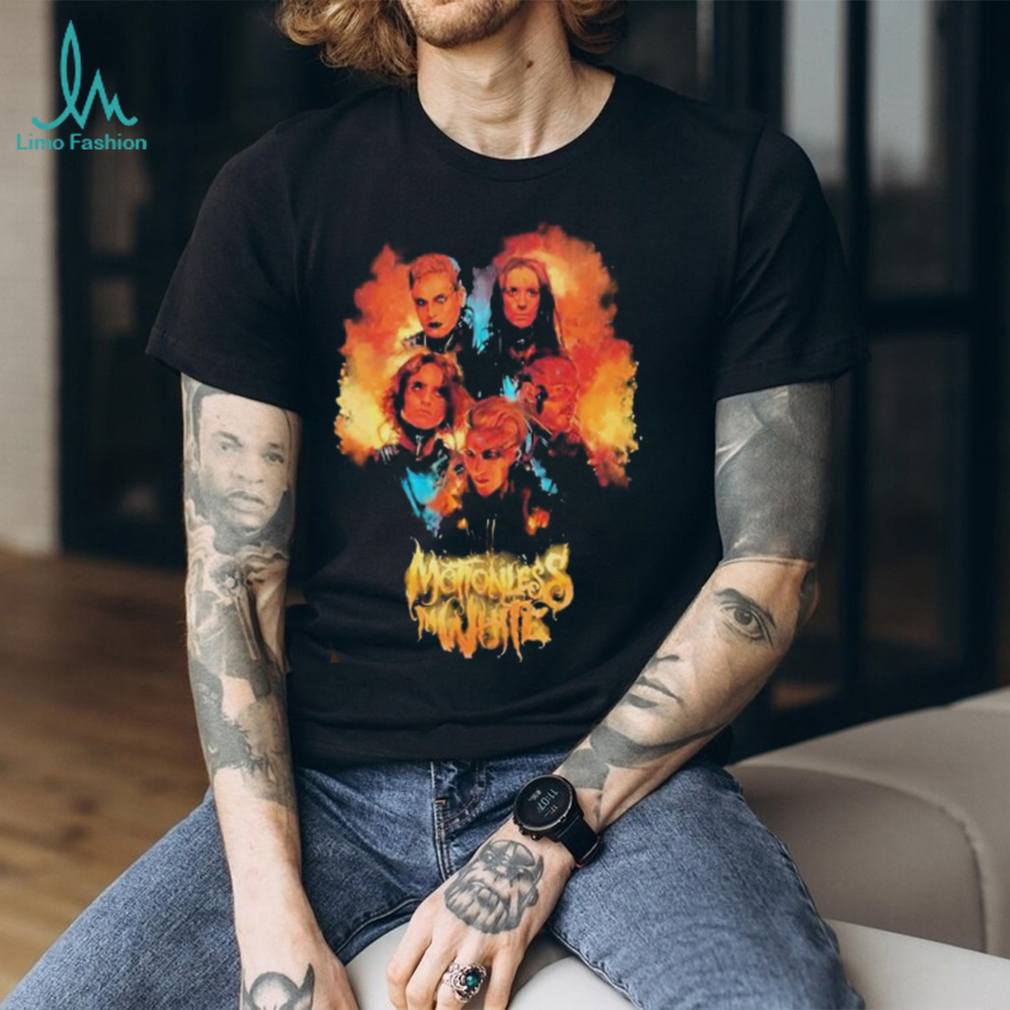 Official Miwmerch motionless in white the dark horizon tour flames attractive shirt Official Miwmerch motionless in white the dark horizon tour flames attractive shirt