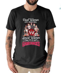 Official NCAA Real Women Love Basketball Smart Women Love The South Carolina Basketball 2024 Shirt