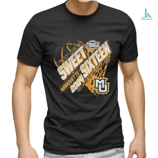 Official NCAA men’s sweet sixteen 2024 marquette golden eagles shirt