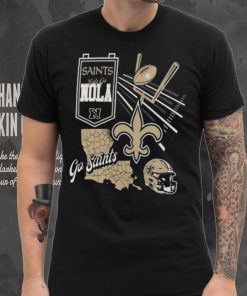 Official New Orleans Saints Split Zone Go Saints Shirt