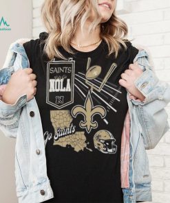 Official New Orleans Saints Split Zone Go Saints Shirt