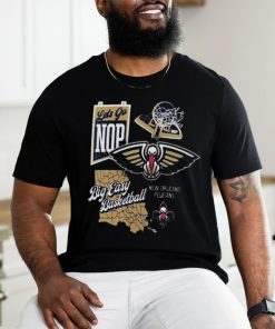 Official New orleans pelicans split zone big easy basketball shirt