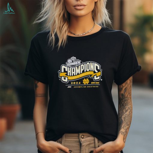 Official Notre dame fighting irish 2024 acc women’s basketball conference tournament champions locker room shirt