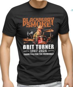 Official Official Blackberry Smoke Brit Turner 1967 2024 Thank You For The Memories Signatures Shirt