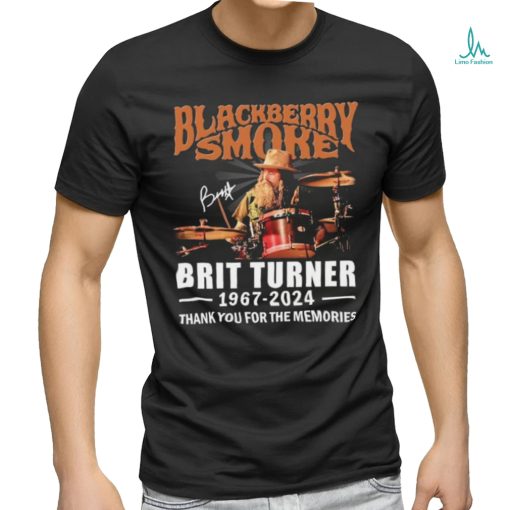 Official Official Blackberry Smoke Brit Turner 1967 2024 Thank You For The Memories Signatures Shirt