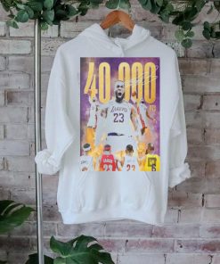 Official Official LeBron James The First Player To Ever Score 40K Points In NBA History Wall Decor Poster Shirt
