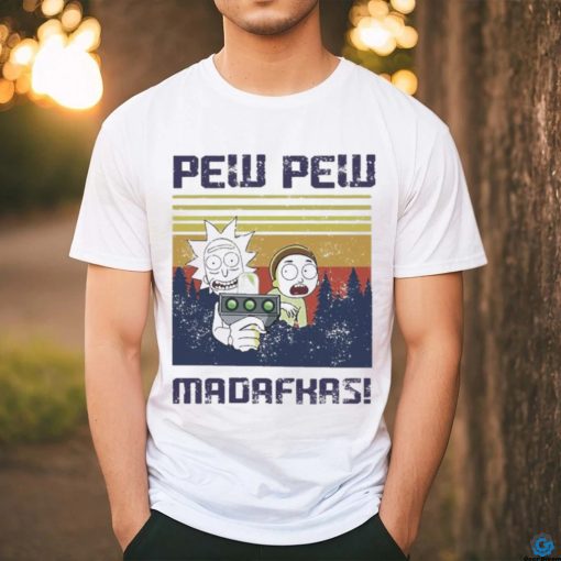 Official Official Rick And Morty Pew Pew Madafakas Vintage Shirt