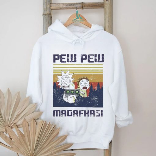 Official Official Rick And Morty Pew Pew Madafakas Vintage Shirt