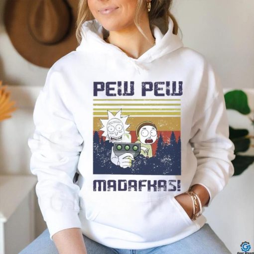 Official Official Rick And Morty Pew Pew Madafakas Vintage Shirt