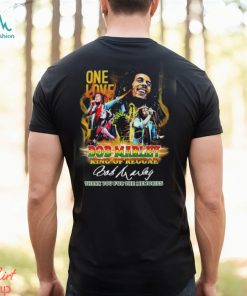 Official One Love Bod Marley King Of Reggae Thank You For The Memories Signature Shirt