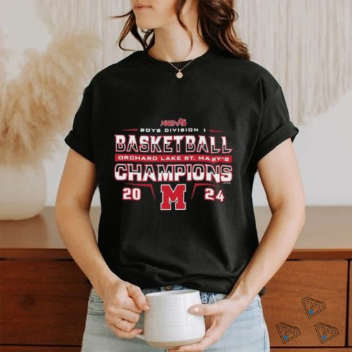 Official Orchard Lake St. Mary’s 2024 MHSAA Boys Basketball Division I Champions Shirt