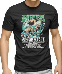 Official Philadelphia Eagles Jason Kelce Thank You For The Memories 13 Seasons T Shirt