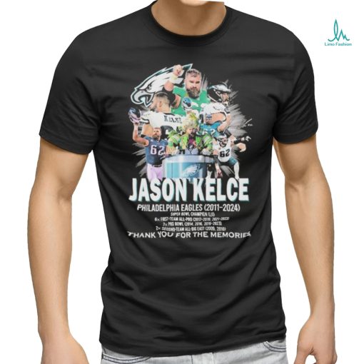 Official Philadelphia Eagles Jason Kelce Thank You For The Memories T Shirt