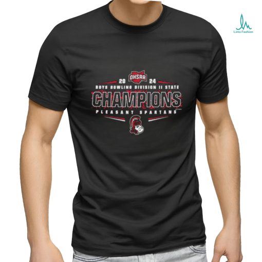Official Pleasant Spartans 2024 OHSAA Boys Bowling Division II State Champions shirt