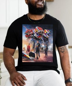 Official Poster For Max Verstappen Sergio Perez And Charles Leclerc Saudi Arabian GP Shirt