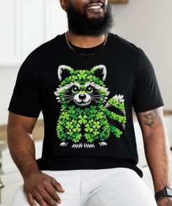Official Raccoon Shamrocks St Patricks Day Raccoon T Shirt