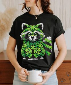 Official Raccoon Shamrocks St Patricks Day Raccoon T Shirt