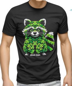 Official Raccoon Shamrocks St Patricks Day Raccoon T Shirt