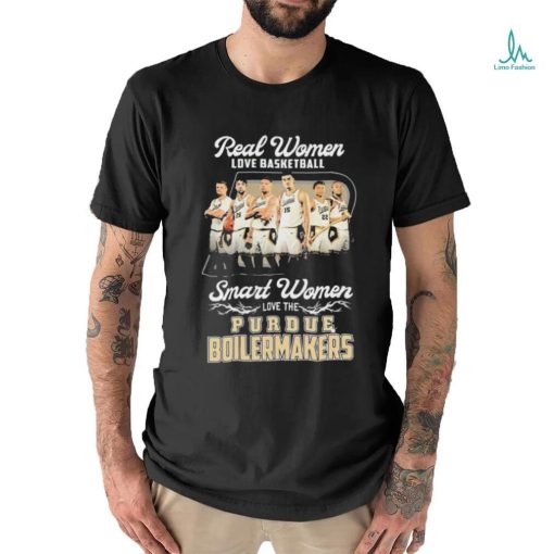 Official Real Women Love Basketball Smart Women Love The Purdue Men’s Basketball 2024 Shirt