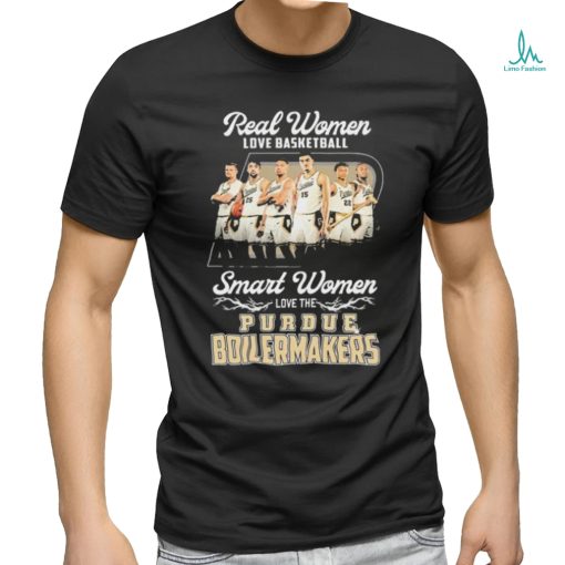 Official Real Women Love Basketball Smart Women Love The Purdue Men’s Basketball 2024 Shirt