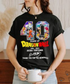 Official Rip Akira Toriyama 40 Years Of Dragonball Thank You For The Memories 1984 2024 Shirt, hoodie, sweater, long sleeve and tank top Official Rip Akira Toriyama 40 Years Of Dragonball Thank You For The Memories 1984 2024 Shirt