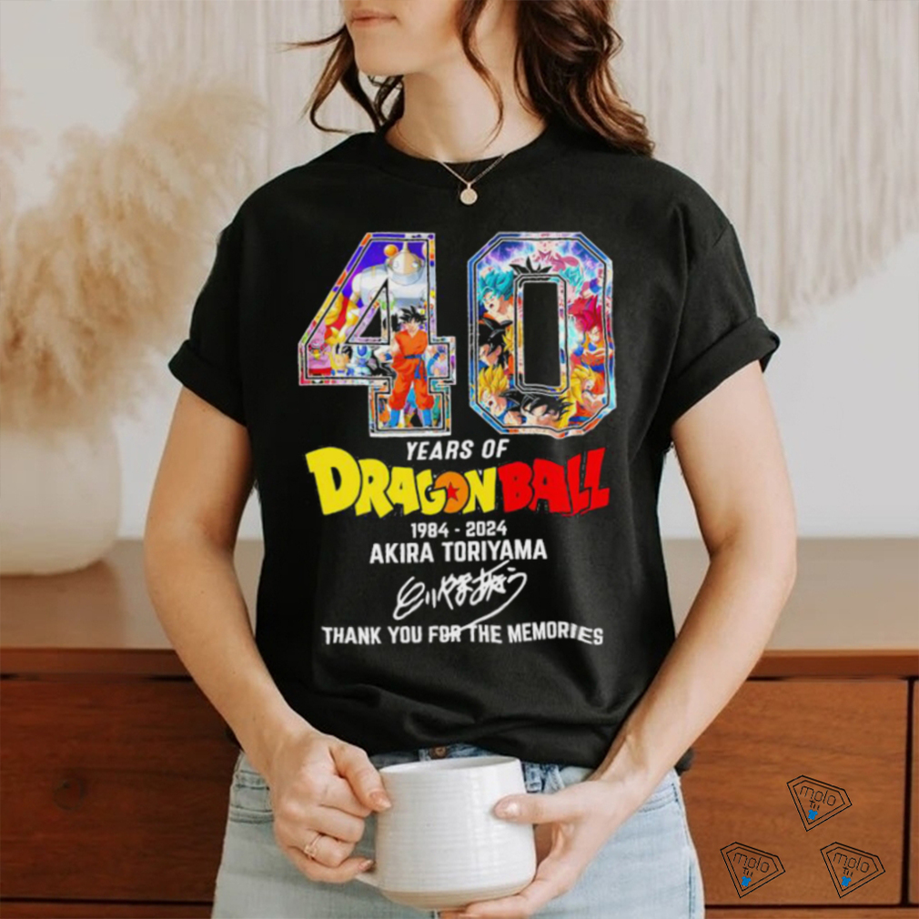 Official Rip Akira Toriyama 40 Years Of Dragonball Thank You For The Memories 1984 2024 Shirt Official Rip Akira Toriyama 40 Years Of Dragonball Thank You For The Memories 1984 2024 Shirt