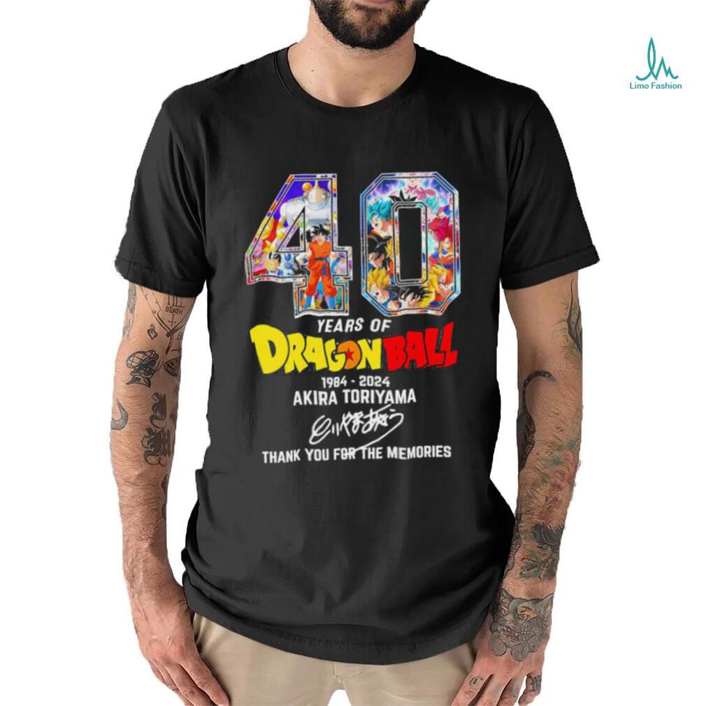 Official Rip Akira Toriyama 40 Years Of Dragonball Thank You For The Memories 1984 2024 Shirt Official Rip Akira Toriyama 40 Years Of Dragonball Thank You For The Memories 1984 2024 Shirt