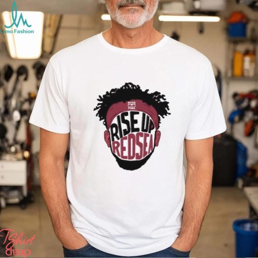 Official Rise Up Red Sea Face Logo T shirt