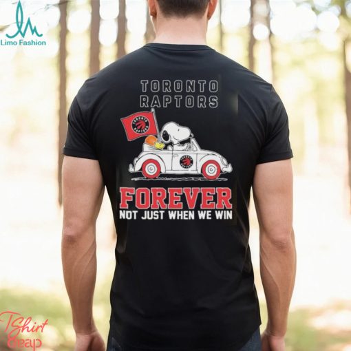 Official Snoopy And Woodstock Driving Car Toronto Raptors Forever Not Just When We Win Shirt