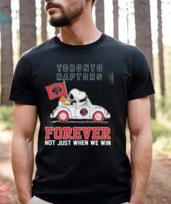 Official Snoopy And Woodstock Driving Car Toronto Raptors Forever Not Just When We Win Shirt