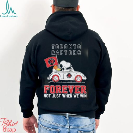 Official Snoopy And Woodstock Driving Car Toronto Raptors Forever Not Just When We Win Shirt