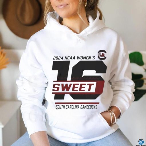 Official South Carolina Gamecocks 2024 NCAA Women’s Sweet 16 T Shirt