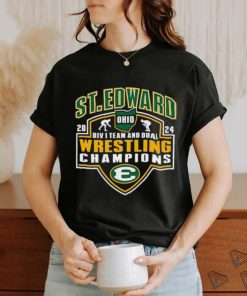 Official St Edward 2024 Div I Team and Dual Wrestling Champions shirt