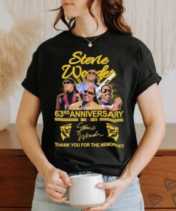 Official Stevie Wonder 63rd Anniversary 1981 2024 Thank You For The Memories Signatures Shirt