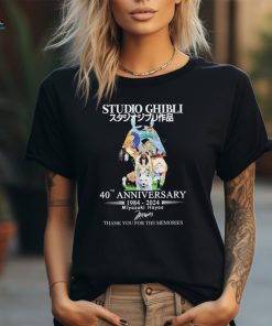 Official Studio Ghibli 40th Anniversary 1984 2024 Thank You For The Memories Signatures Shirt