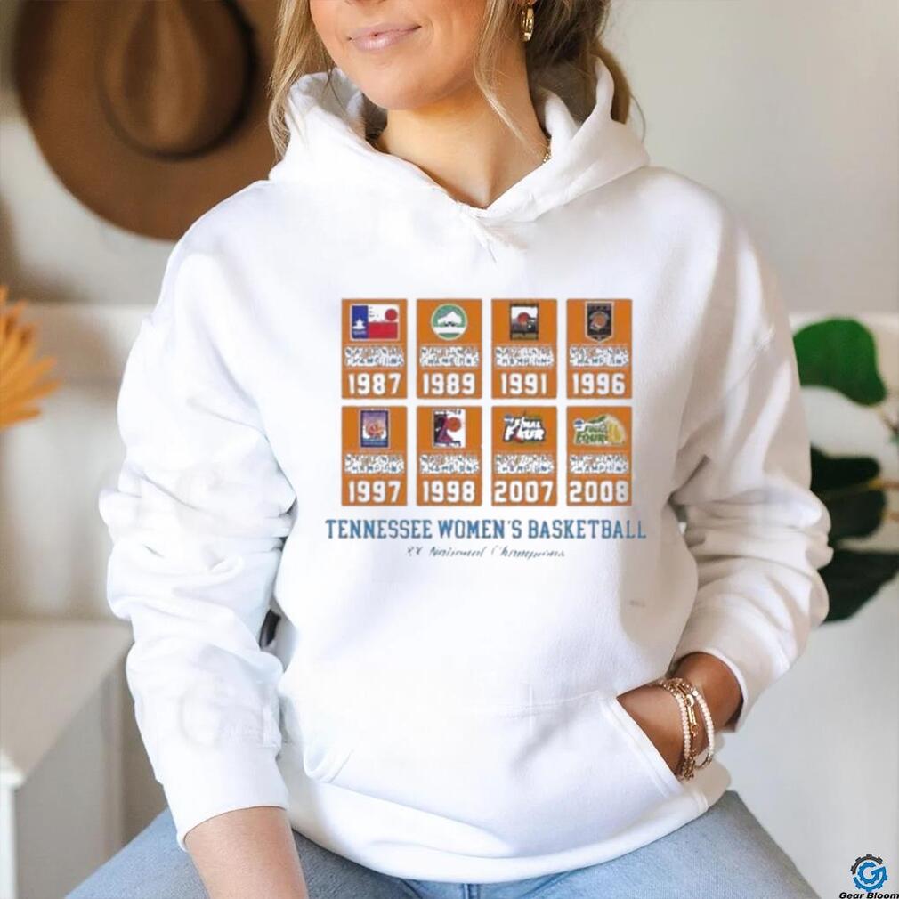 Official Tennessee Women’s Basketball 8x National Champions T Shirt Official Tennessee Women’s Basketball 8x National Champions T Shirt