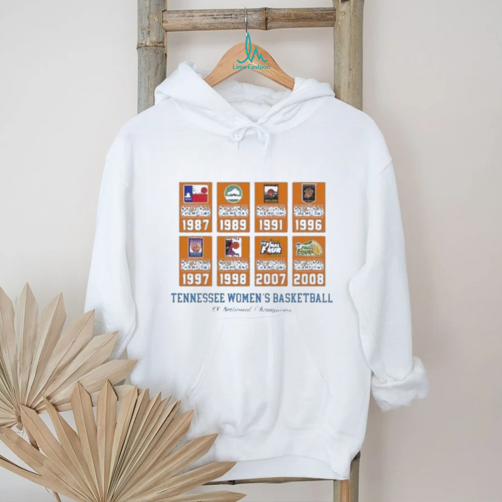 Official Tennessee Women’s Basketball 8x National Champions T Shirt Official Tennessee Women’s Basketball 8x National Champions T Shirt