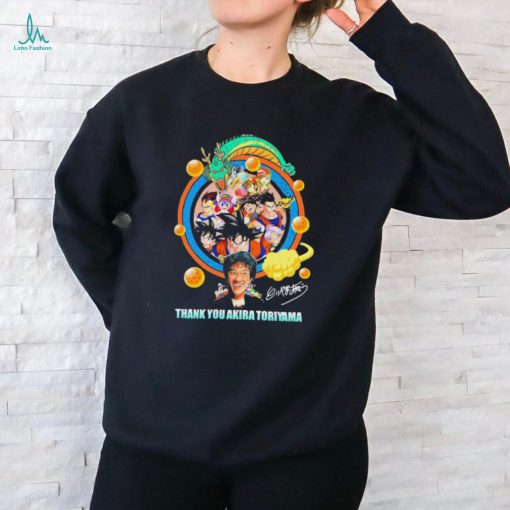 Official Thank You Akira Toriyama Dragon Ball Z Signature Shirt