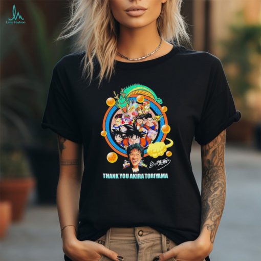 Official Thank You Akira Toriyama Dragon Ball Z Signature Shirt
