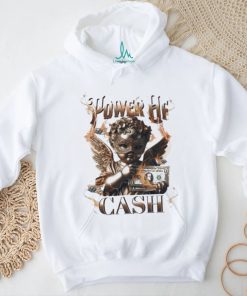 Official The Power Of Cash Gold Angel With 1 Dollar Fire T shirt