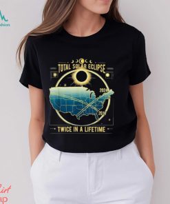 Official Total solar eclipse twice in a lifetime 2024 T shirt