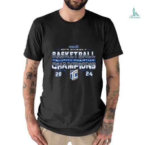 Official Tri Unity Christian 2024 MHSAA Boys Basketball Division 4 Champions Shirt