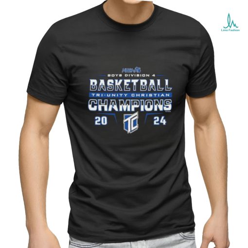 Official Tri Unity Christian 2024 MHSAA Boys Basketball Division 4 Champions Shirt