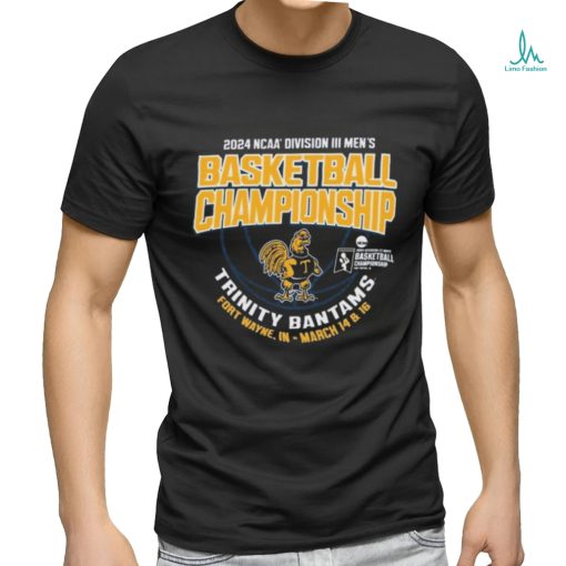 Official Trinity Bantams 2024 NCAA Division III Men’s Basketball Championship Shirt