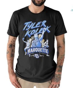 Official Tyler Kolek Triple Threat Marquette Golden Eagles Shirt