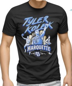 Official Tyler Kolek Triple Threat Marquette Golden Eagles Shirt