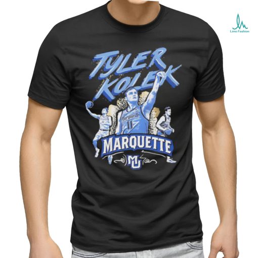 Official Tyler Kolek Triple Threat Marquette Golden Eagles Shirt