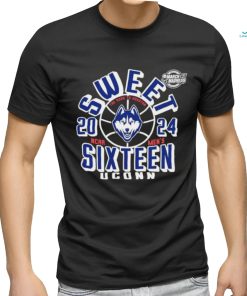 Official UConn Huskies 2024 Ncaa Men Basketball Sweet 16 Shirt