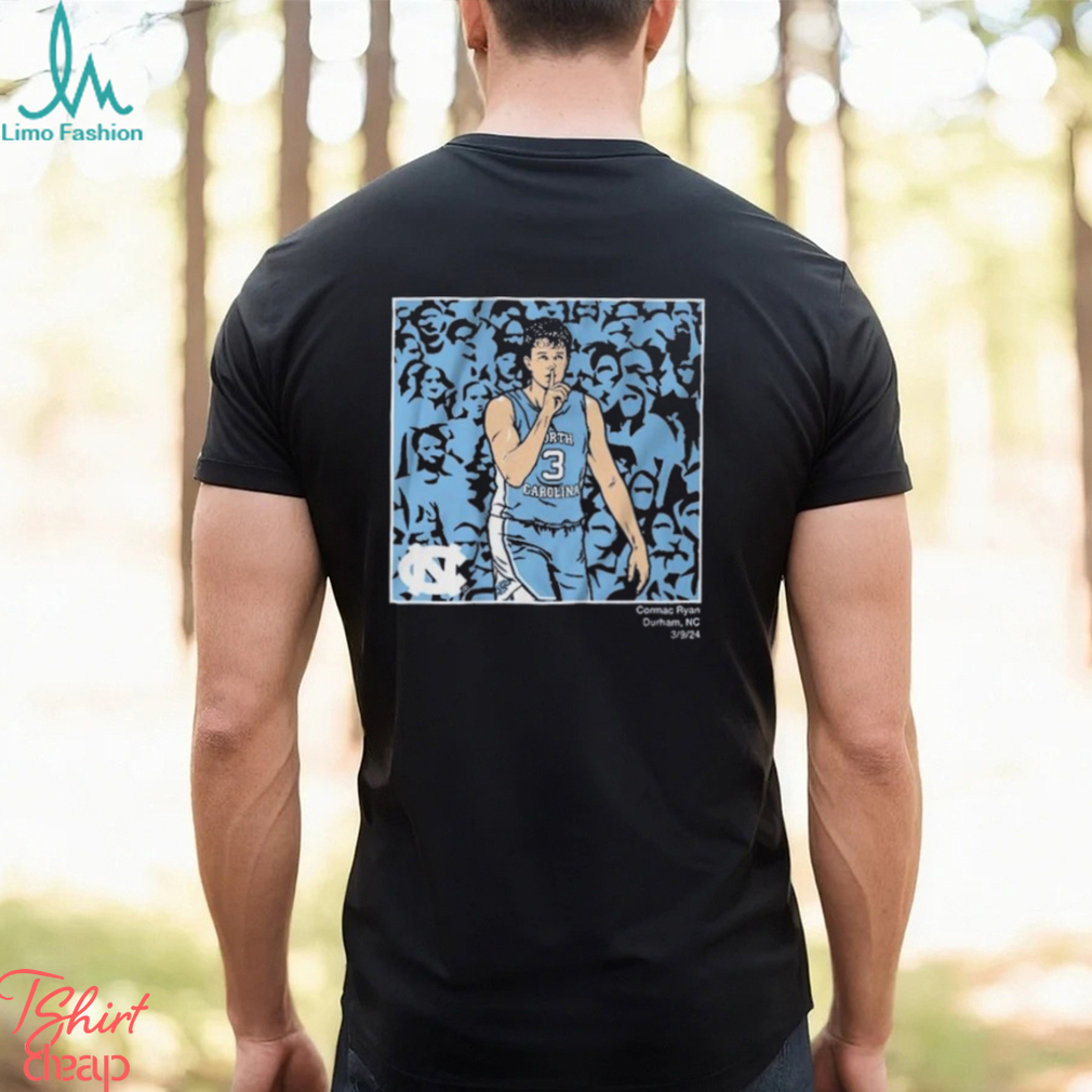Official UNC Basketball Cormac Ryan SHHH Shirt Official UNC Basketball Cormac Ryan SHHH Shirt